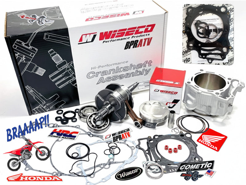 04-09 Honda CRF250R Stock Bore Cylinder Piston Wiseco Crank Motor Rebuild Kit US