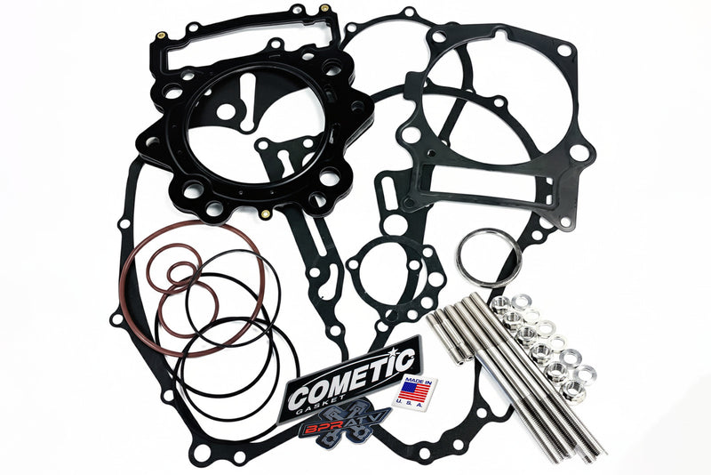Yamaha Raptor 700 700R Titanium Head Stud Kit Stock Complete Cometic Gasket Set!