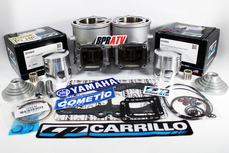 Yamaha Banshee BPRATV ARES 68mm Ported Cylinders CP-Carrillo Pistons Top End Kit