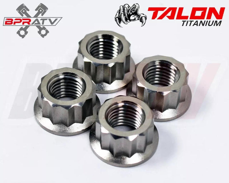 Yamaha YFZ450 Raptor Banshee 350 Titanium Lug Nuts 16pc Ultra-Light M10x1.25 ATV