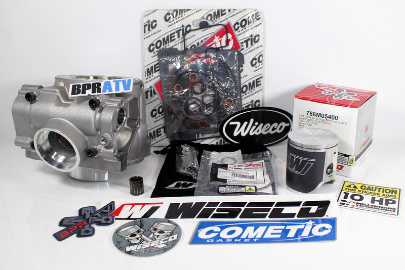 Husqvarna TC125 KTM125 54mm Top End Kit Wiseco Piston & BPRATV Cylinder Rebuild