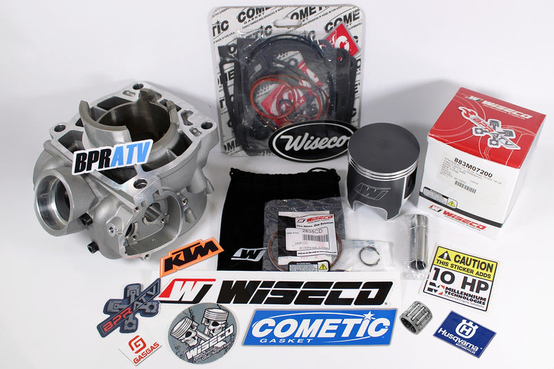 Husqvarna TE 300i TX 300i 72mm Top End Kit Wiseco Piston BPRATV Cylinder Rebuild