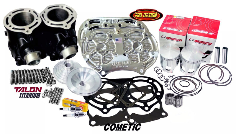 Banshee Cylinders Cool Head Billet Domes Stock Bore Top End Rebuild Kit Complete
