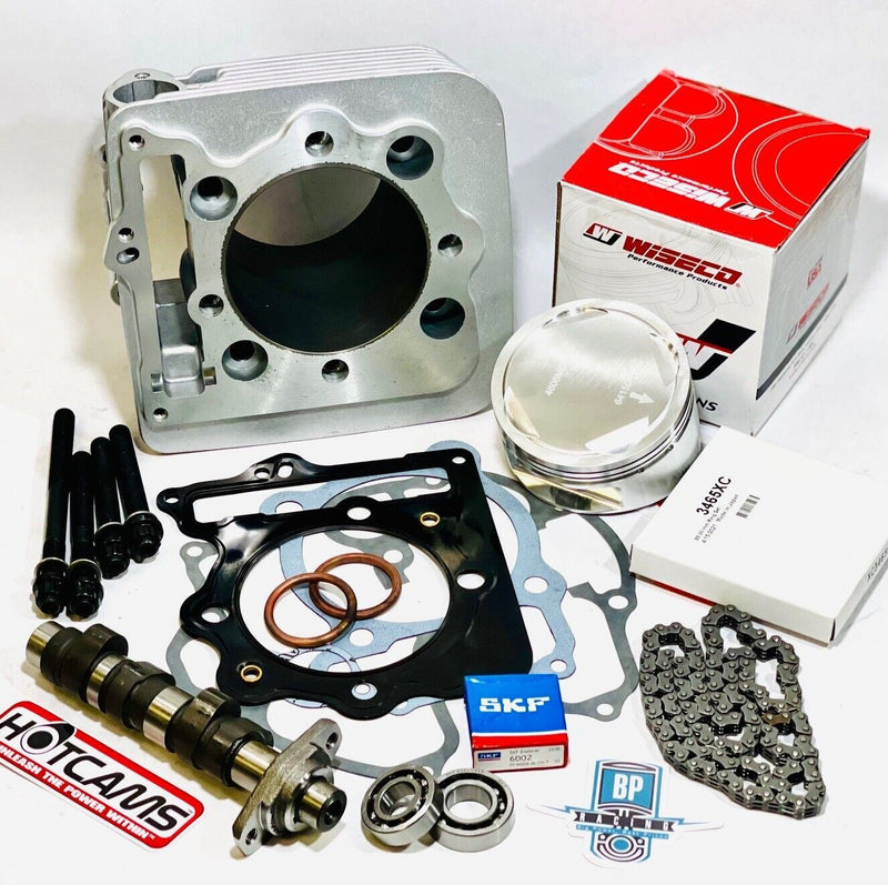 TRX 400EX 400X Stock Bore Cylinder 85 mil Piston Top End Rebuild Stage 1 Hotcams