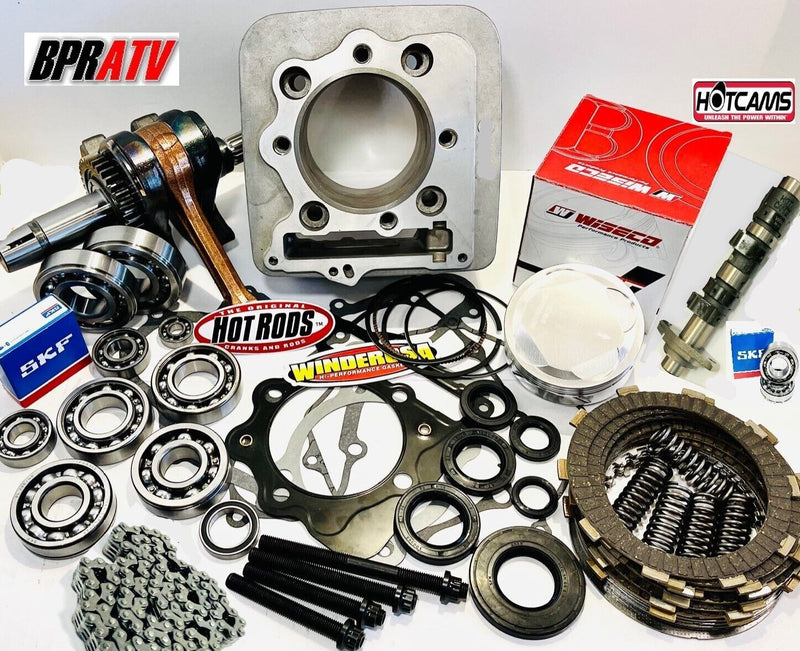 05+ TRX 400EX 400X Big Bore Rebuild Kit 87mm +2 Top Bottom End Stage 2 Hotcam