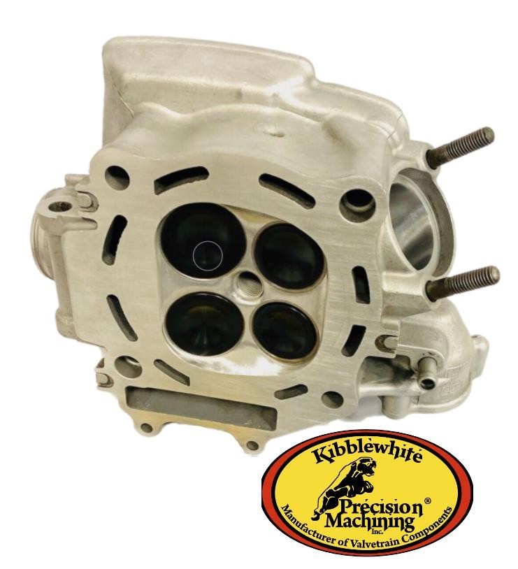 04 05 TRX450R Ported Cylinder Head Assembly Assembled Head Kibblewhite Valves