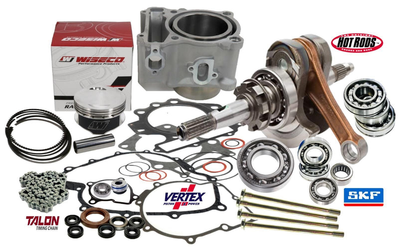 Rhino Grizzly 450 OEM Cylinder Complete Rebuilt Motor Engine Rebuild Bearing Kit