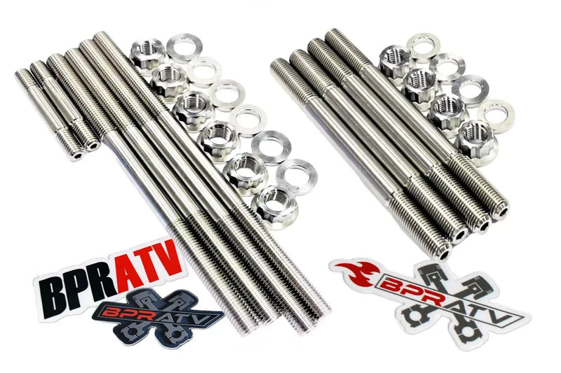 Raptor Rhino 700 Cylinder Head Studs Aftermarket Titanium Bolts Top End Stud Kit
