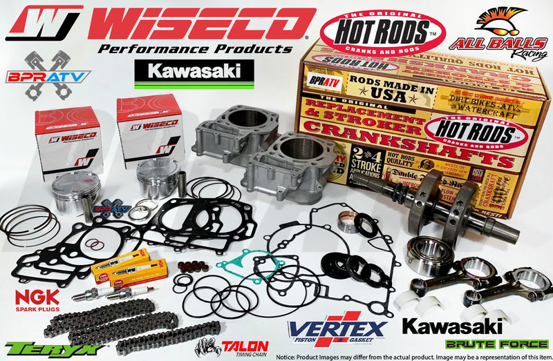 05-11 Brute Force 750 KVF Teryx Crank Complete Motor Engine Rebuild Assembly Kit