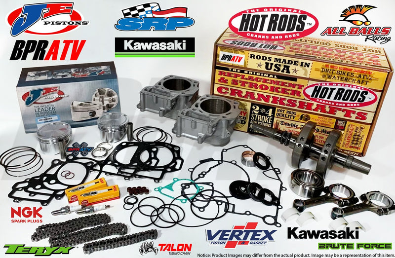 05-11 Brute Force 750 KVF Teryx Crank Complete Motor Engine Rebuild Assembly Kit