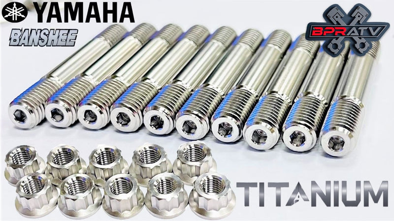 Banshee Crankcase Studs Bolt Kit Titanium Reusable Cylinder Case Head Stud Kit