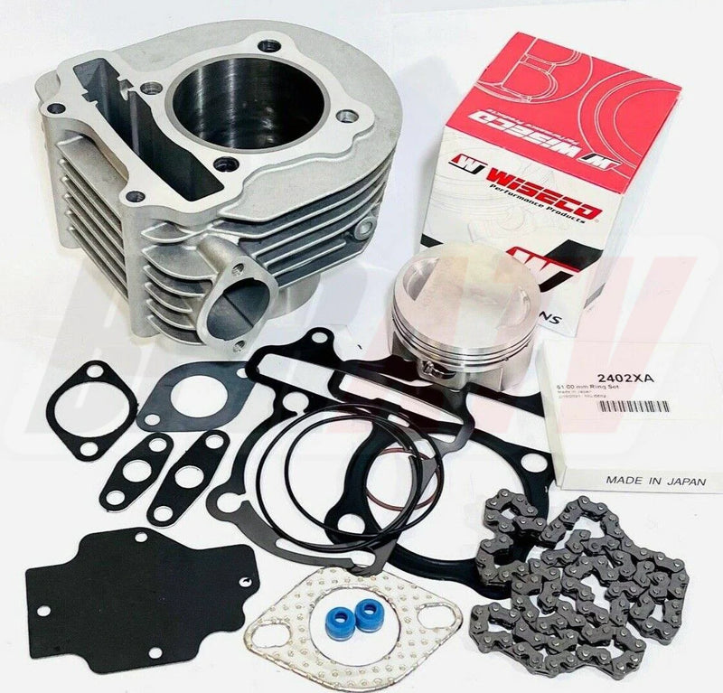 RZR170 RZR 170 Stock OEM Cylinder 61mm Wiseco Piston Top End Gaskets Rebuild Kit