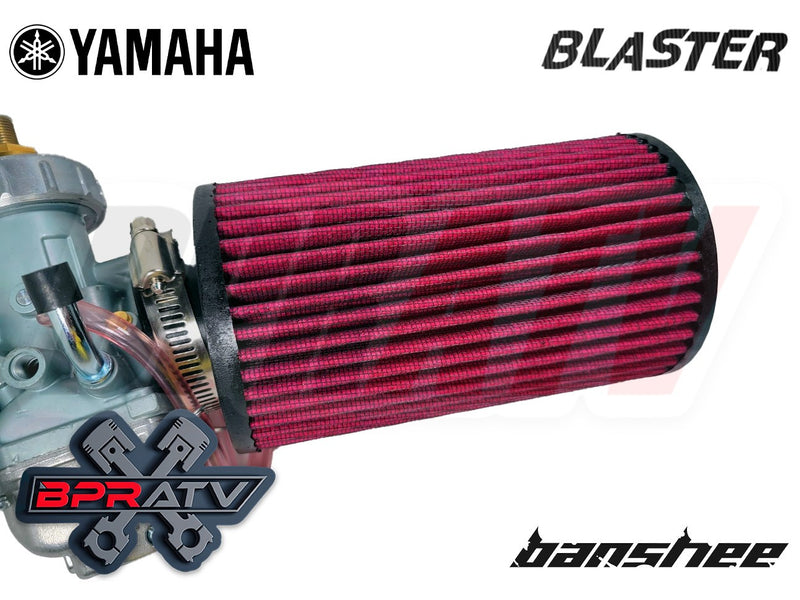 Banshee 26mm Stock Carb Filters K+N Style Oversize Washable Flow Air Filter Pair