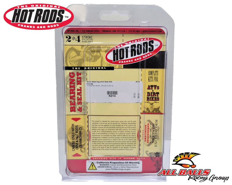 TRX 400EX 400X Hot Rods Crank Bearings Hot Rods Rod Crankshaft Main Bearing Kit