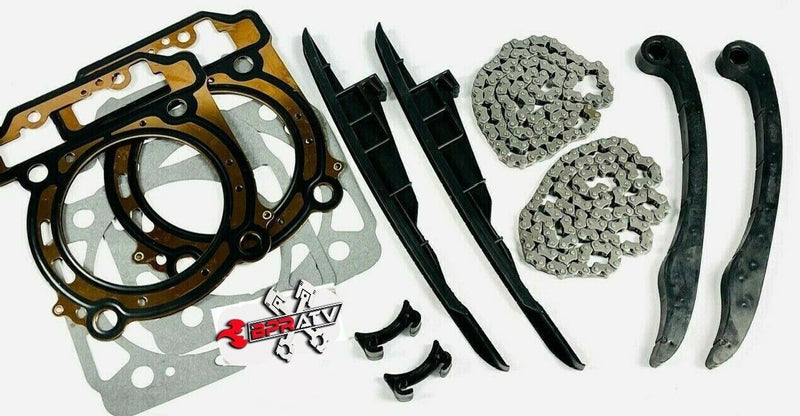 Commander 1000 1000R MAX Front Rear Cam Chain Guides Timing Guide Heads Gaskets