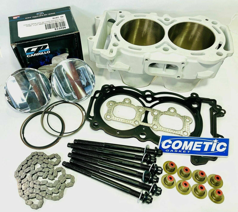 RZR XP 900 Stock Bore Hi Comp Race Gas Pistons Rebuilt Top End Rebuild Parts Kit