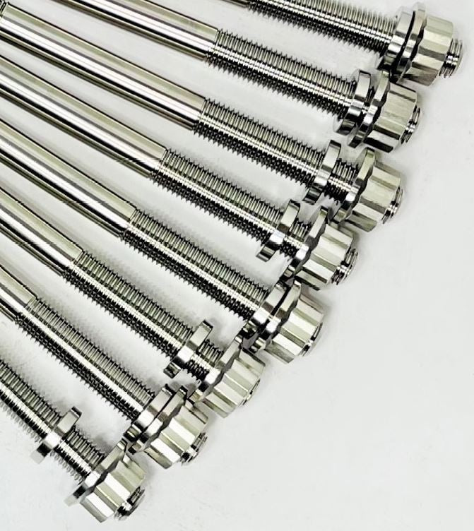 Commander Maverick 800 Titanium Cylinder Head Studs Grade 5 Front Rear Stud Kit