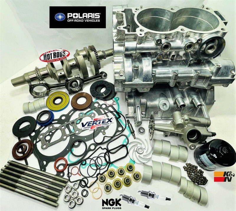 18-24 RZR XP 1000 Crankcases Rebuild Kit Bottom Lower End Motor Engine Assembly