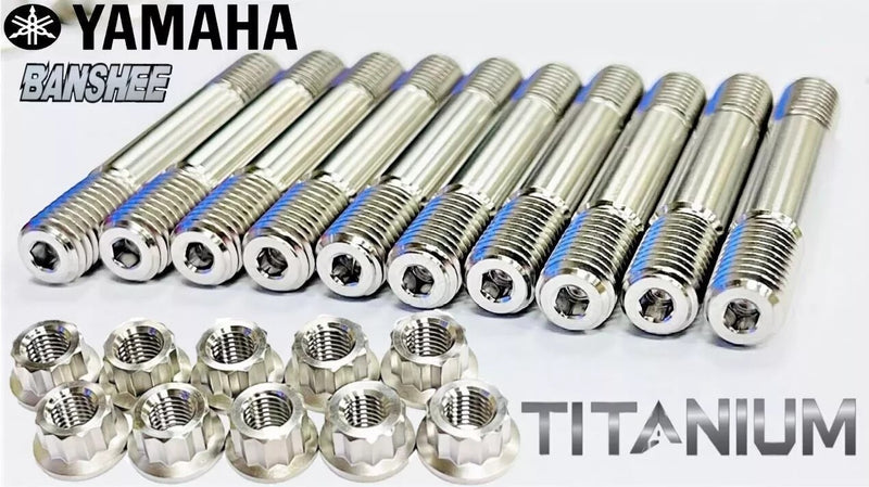 Best Banshee 521 10mm Supercub Titanium Cylinder Head Studs Super Cub Stud Kit