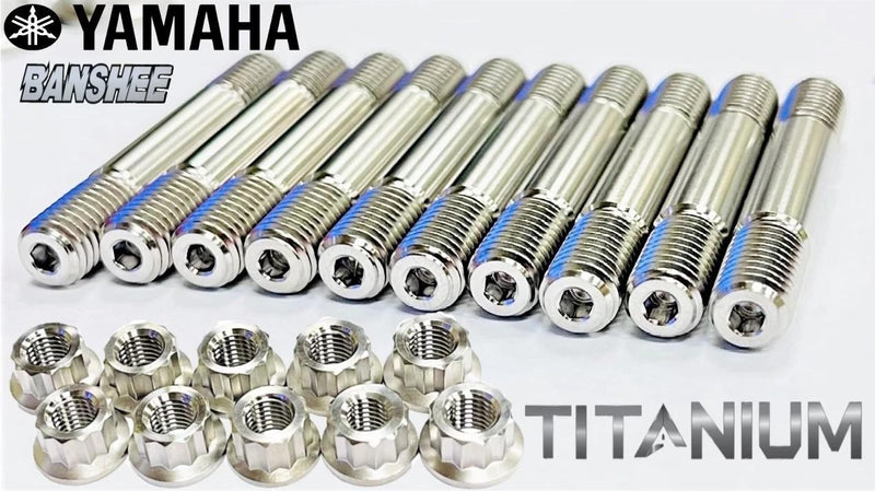 Banshee Redline Chariot Modquad Billet Cool Head TITANIUM Head Studs Ti Stud Kit