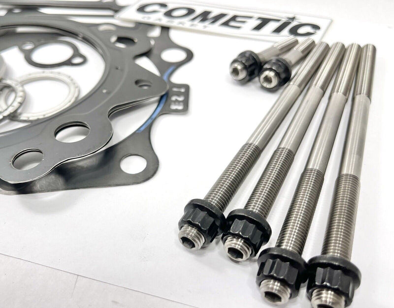 Raptor 700 Titanium Head Studs Big Bore Gaskets Kit Grade 5 Ti Stud Cometic Set