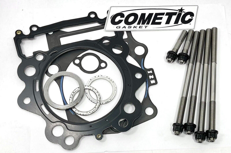 Raptor 700 Titanium Head Studs 108mm Head Gaskets Ti Stud Cometic Gasket Kit +6