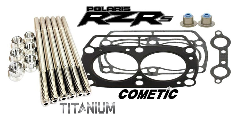 Ranger 700 800 HD XP Ti Cylinder Head Stud Kit TITANIUM Studs Top End Gasket Kit