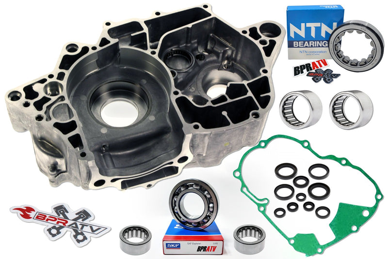04 05 Honda TRX450R Left Side OEM Crankcase Gaskets Seals Bearings 11200-HP1-670
