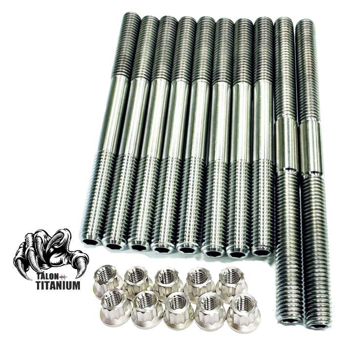 Banshee Crankcase Studs TITANIUM Bottom Top Case Allen Head Stud 12 Pts Nuts Kit