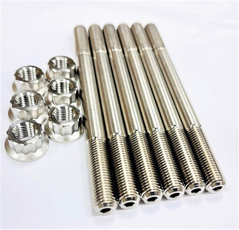 RZR XP 1000 Tractor Cylinder Head Studs TITANIUM Grade 5 Ti Alloy Stud Nut Kit