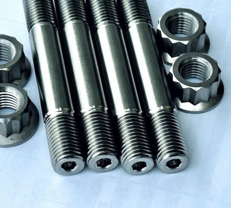 YZ250 YZ 250 Two Stroke TITANIUM Cylinder Head Studs Ti Stud Bolt Kit Nuts Set