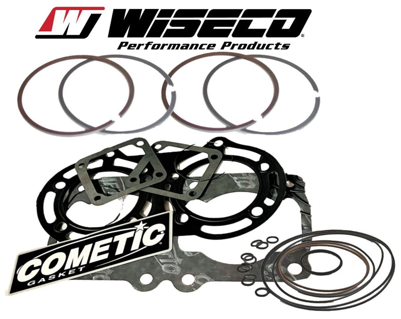 Banshee 421 Cub Piston Rings Wiseco Ring Set Cometic Gaskets Top End Rebuild Kit