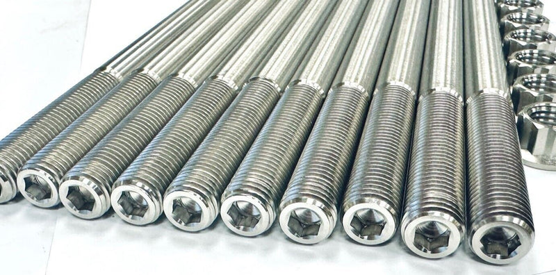 Polaris Pro R R-4 TITANIUM Cylinder Head Studs Ti Block Stud Bolt Nut Kit Set