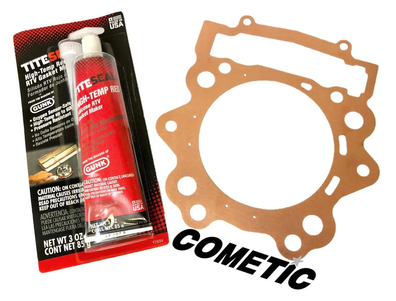 Raptor Rhino Grizzly 700 105.5mm 106mm Copper Head Gasket Big Bore RED Silicone