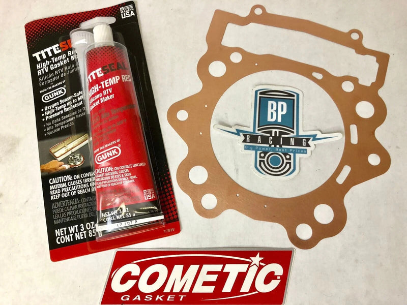 Raptor Rhino Grizzly 700 105.5mm 106mm Copper Head Gasket Big Bore RED Silicone