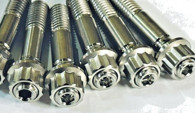 Wildcat XX Ti Exhaust Studs TITANIUM Head Pipe Stud 12 Point Nut Kit 3021-862