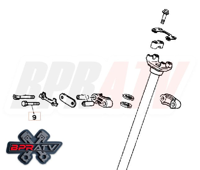 Yamaha YFM80 YFM350 YFM400 BPR Talon Ti Steering Stem Bolts Kit 97013-08060-00