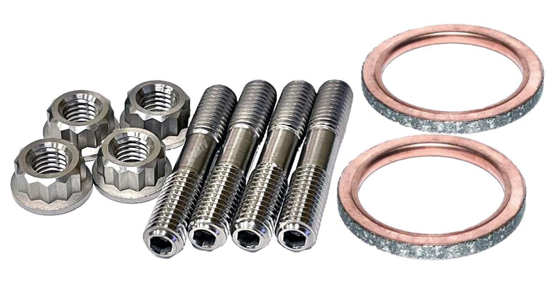 06-14 Raptor 700 TITANIUM Exhaust Studs Nut Donuts Gaskets Ti Head Pipe Stud Kit