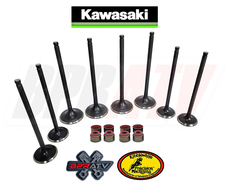 04-06 Kawasaki Prairie 700 KVF700 Exhaust Intake Valves & Kibblewhite Stem Seals