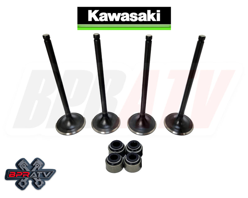 02-03 Kawasaki Prairie 650 KVF650 INTAKE Valves Set Stem Seals Repair Fix Kit