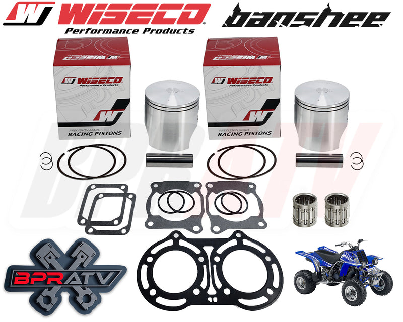 Yamaha Banshee YFZ 350 65mm Bore Wiseco Pro Pistons Bearings Top End Gaskets Kit