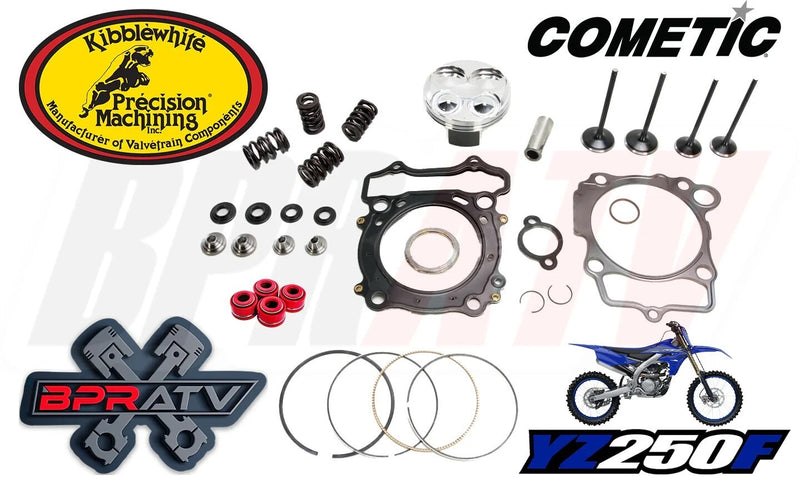 14-16 Yamaha YZ250F YZ 250F Kibblewhite Titanium Valves Springs Piston Cometic