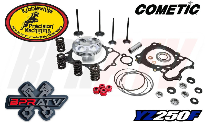 14-16 Yamaha YZ250F YZ 250F Kibblewhite Titanium Valves Springs Piston Cometic