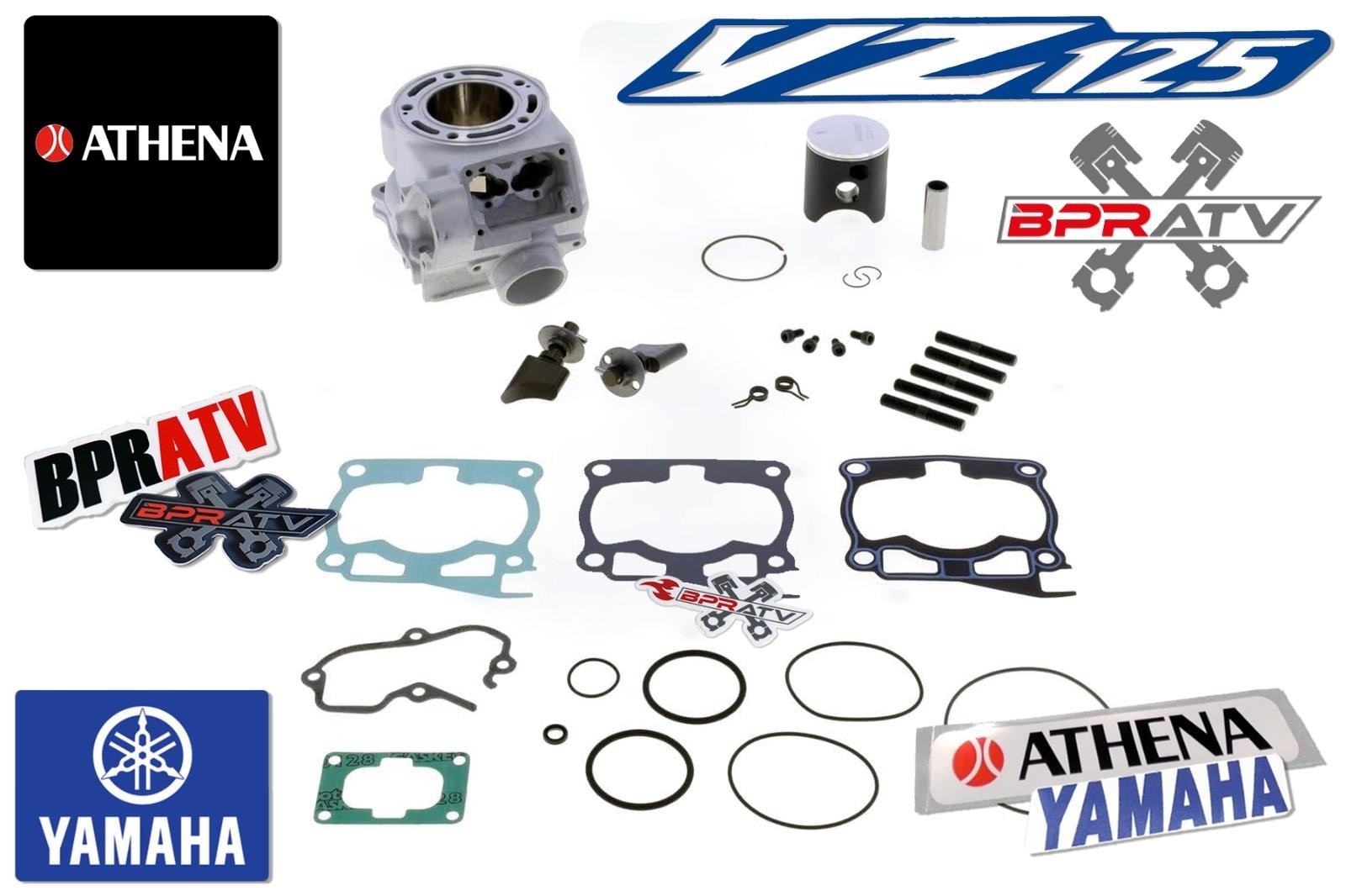97-04 Yamaha YZ125 YZ 125 58mm 144cc Athena Big Bore Cylinder Top