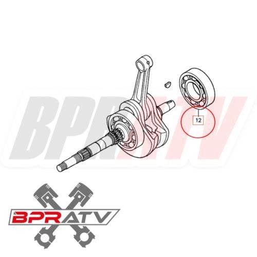 Honda TRX250EX TRX 250EX 250X TM Recon 250X SKF Main Crankshaft Bearing Upgrade
