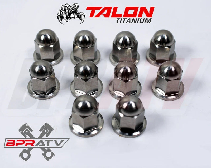Yamaha Banshee 350 BPRATV TITANIUM Cylinder Head Studs Stud Kit & Ti ACORN Nuts
