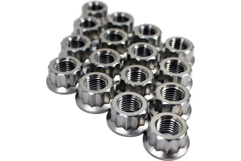 Yamaha Banshee 350 YFZ 350 TITANIUM Lug Nut Complete Kit Front Rear Set of 16