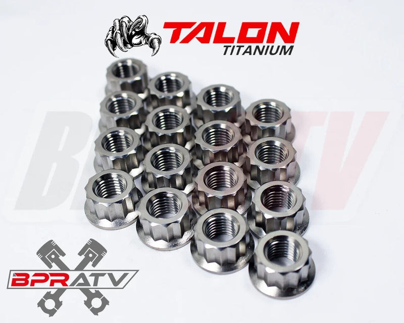 Yamaha Banshee 350 YFZ 350 TITANIUM Lug Nut Complete Kit Front Rear Set of 16