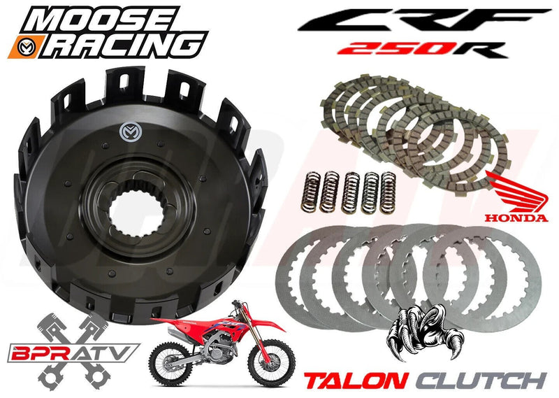 04-09 Honda CRF250R CRF 250R Moose Racing CNC Billet Clutch Basket Fiber Spring