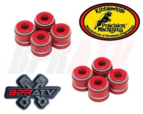 Kawasaki KFX700 KFX 700 Kibblewhite RED Viton Valve Stem Guide Seals Seal Set 8